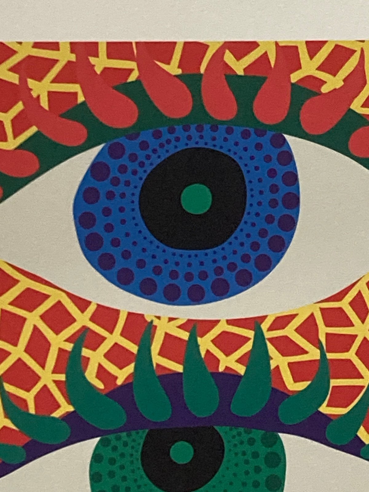 Yayoi Kusama: lithografie 40 bij 50 cm. Ingelijst verkocht, Ophalen of Verzenden, Lithografie