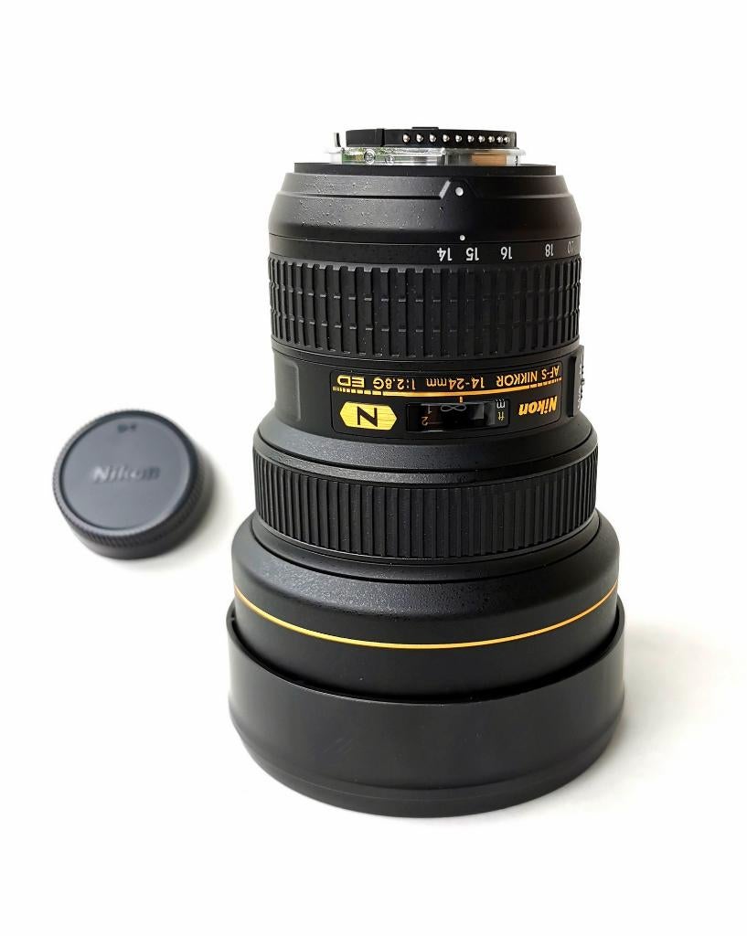 Nikon groothoeklens  Nikkor AF-S 14-24mm F2.8 G ED, TV, Hi-fi & Vidéo, Photo | Lentilles & Objectifs, Comme neuf, Objectif grand angle