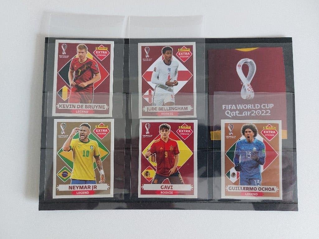 Lot de 5 autocollants supplémentaires Panini Qatar 2022, Enlèvement ou Envoi, Comme neuf, Plusieurs autocollants