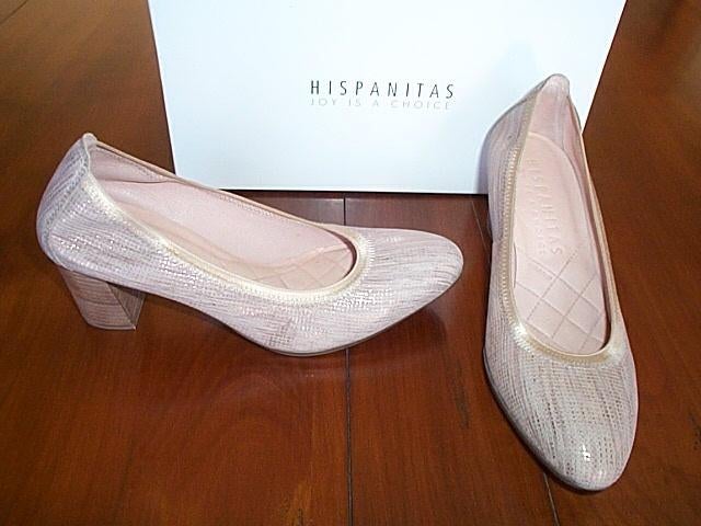 Prachtige NIEUWE Schoenen HISPANITAS Essentiel Pumps 37 €109, Neuf, Enlèvement ou Envoi, Beige, Chaussures à haut talons