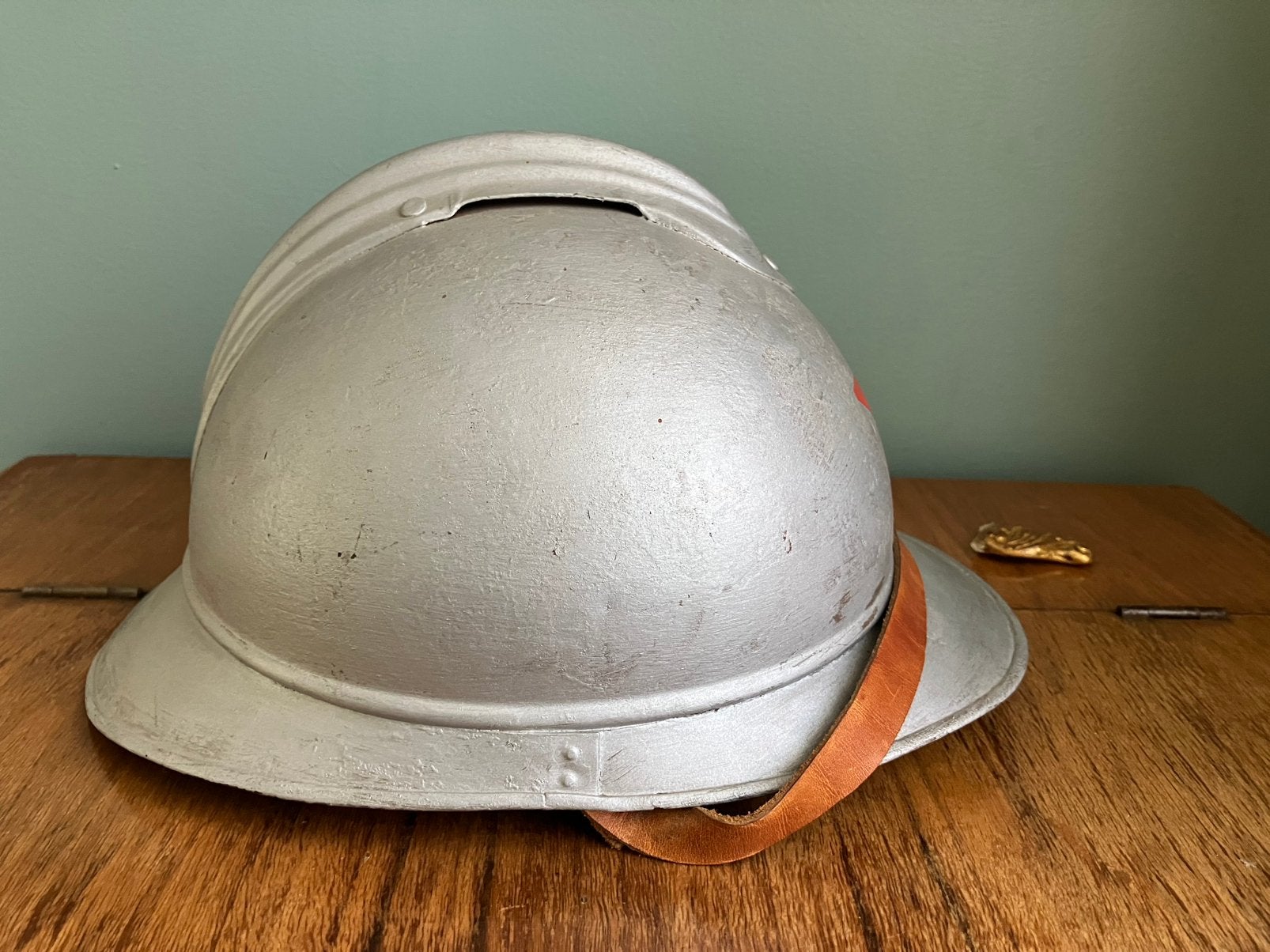 Casque belge ww2 infanterie 1940 repeint, Collections, Enlèvement, Armée de terre, Casque ou Béret