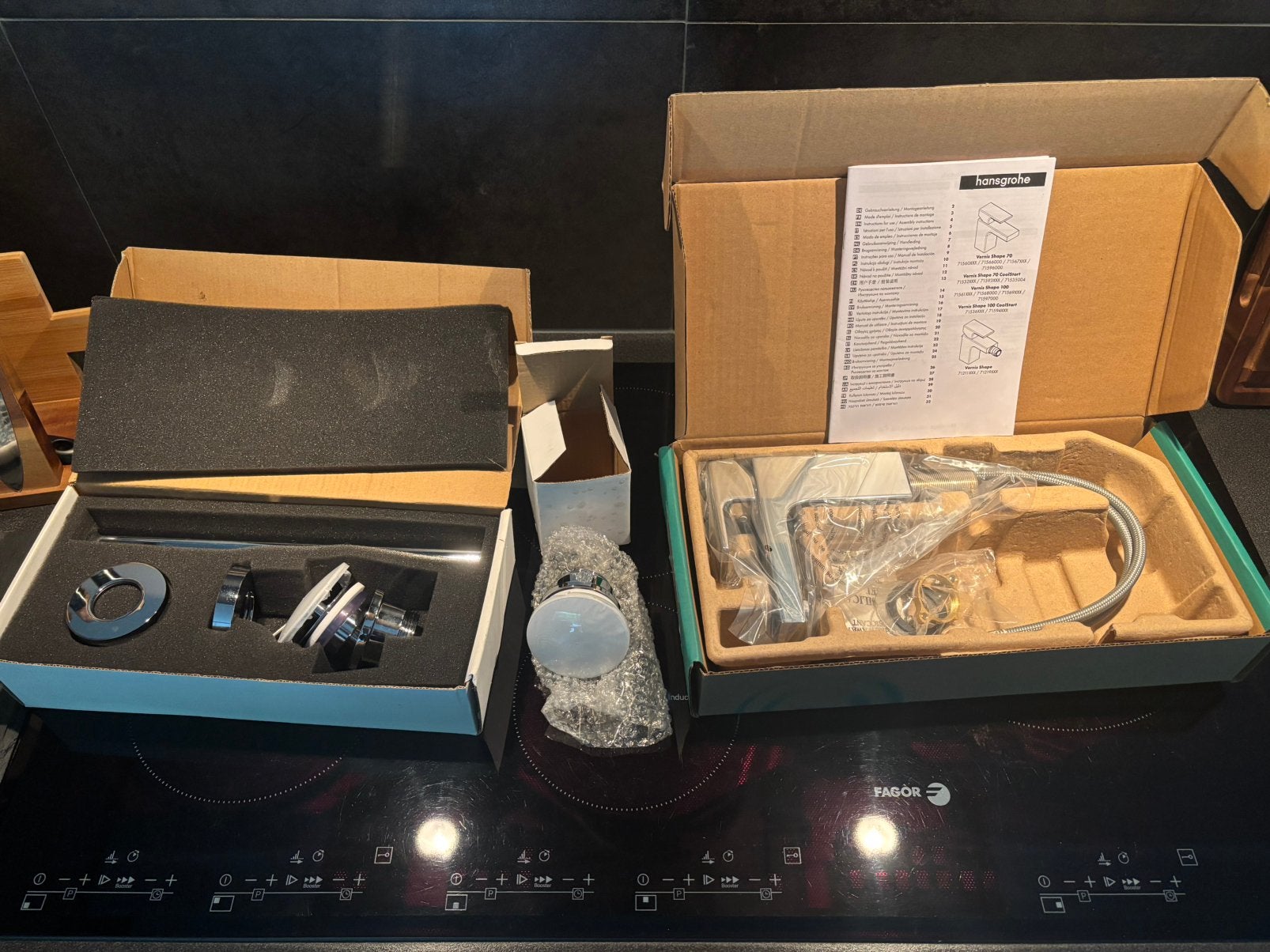 Hansgrohe wastafelkraan, afvoerstop en sifon set nieuw, Enlèvement ou Envoi, Neuf, Chrome, Robinet