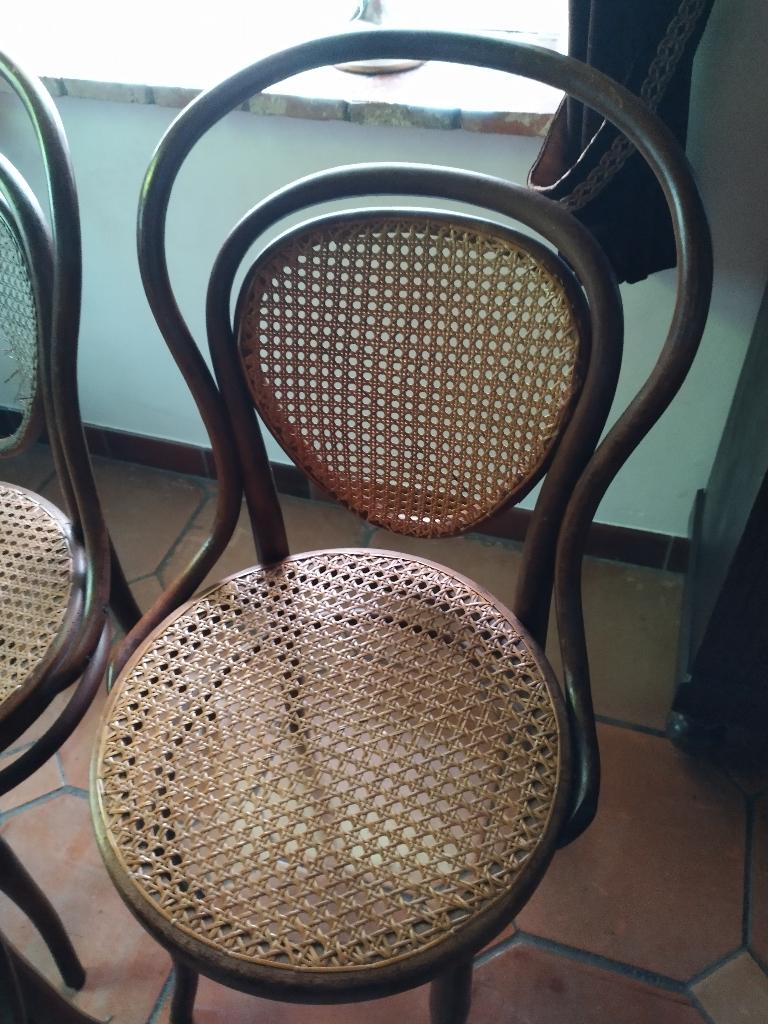 Chaises en osier vintage J&J Kohn, Enlèvement, Maison et Meubles
