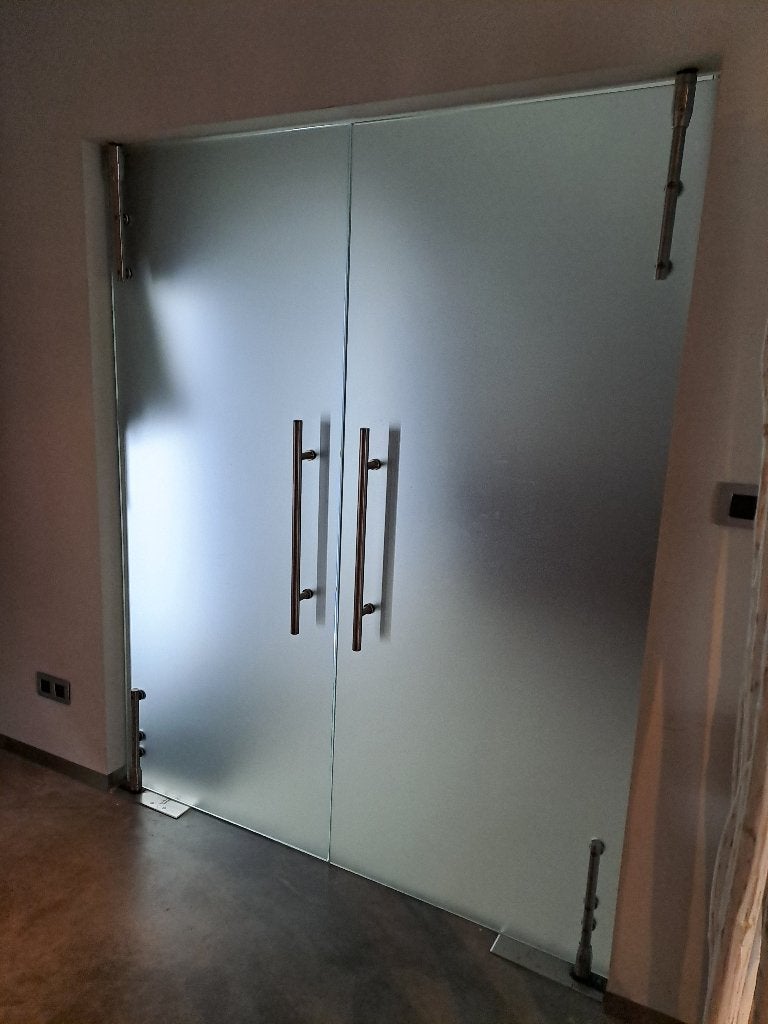Glazen dubbele deur, 160 cm ou plus, 160 cm ou plus, Verre de sécurité, Enlèvement
