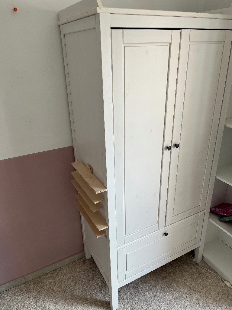 SUNDVIK kledingkast kinderkamer wit 80x50x171cm, Ophalen, Gebruikt, Kast, 50 tot 70 cm