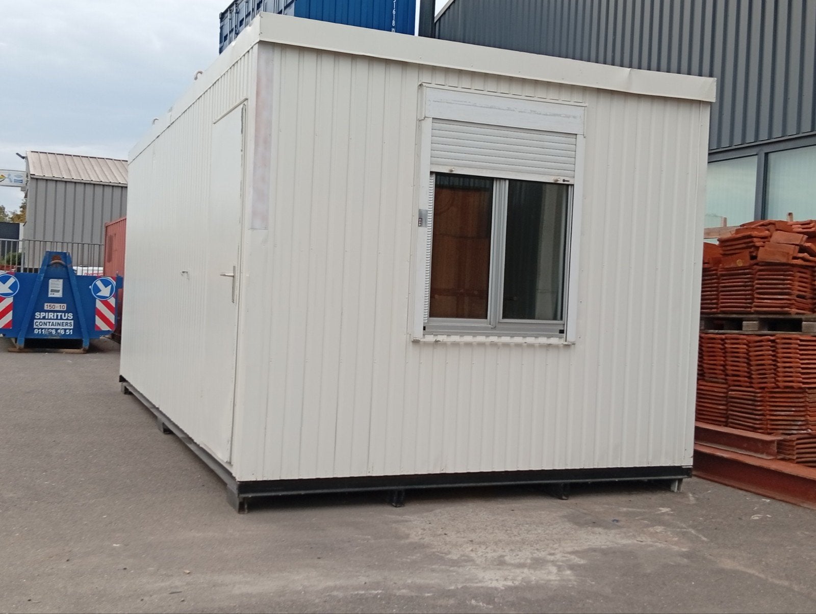 mooie bureel container 6 x 3 m, Ophalen of Verzenden