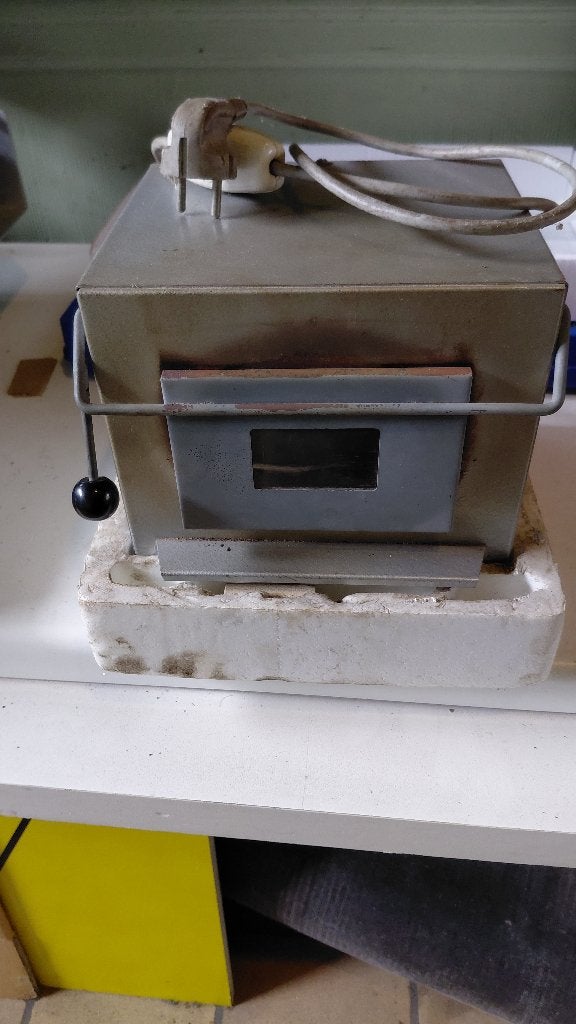 Emailleer oven, Ophalen, Gebruikt