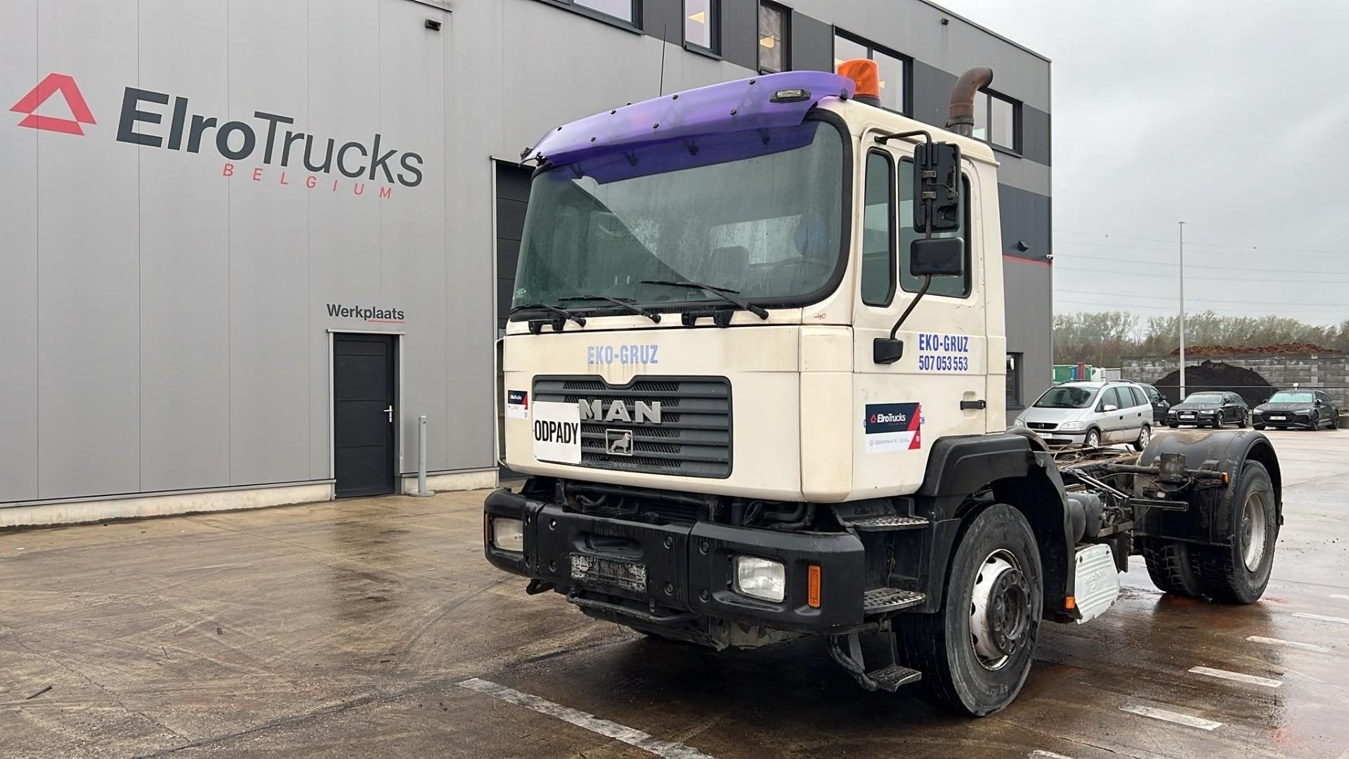 MAN 18.310 (6 CYLINDER / MANUAL PUMP / BIG AXLE / MEILLER /, Euro 2, Achat, Entreprise, Diesel