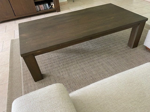 eiken salontafel, Huis en Inrichting, Ophalen, 100 tot 150 cm, Eikenhout, 50 tot 100 cm