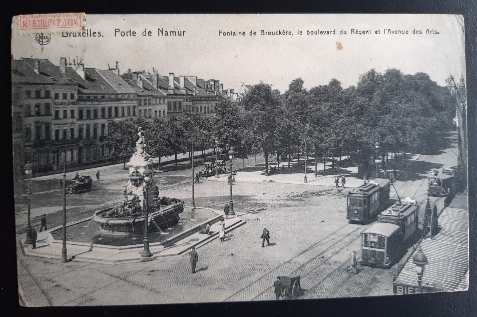 Bruxelles BRUXELLES PORTE DE NAMUR 1908, Enlèvement ou Envoi