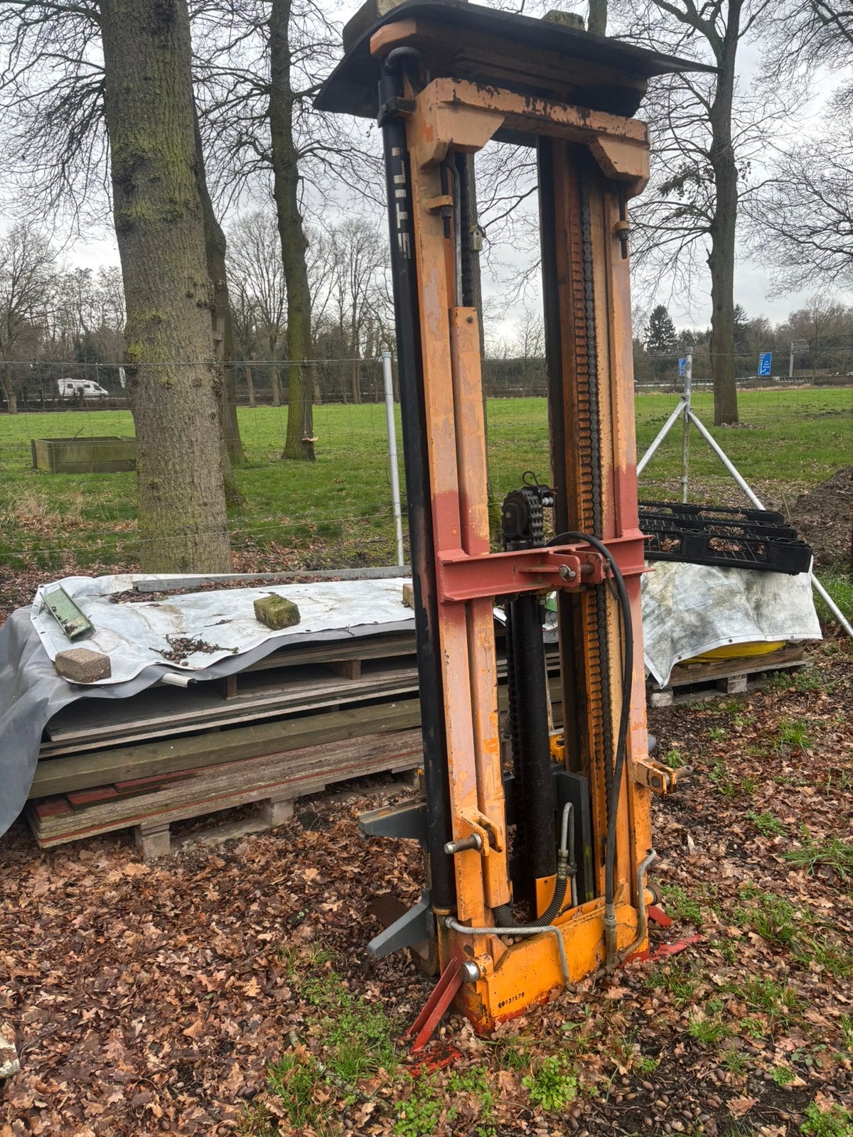 Hefmast 6meter, Ophalen, Gebruikt