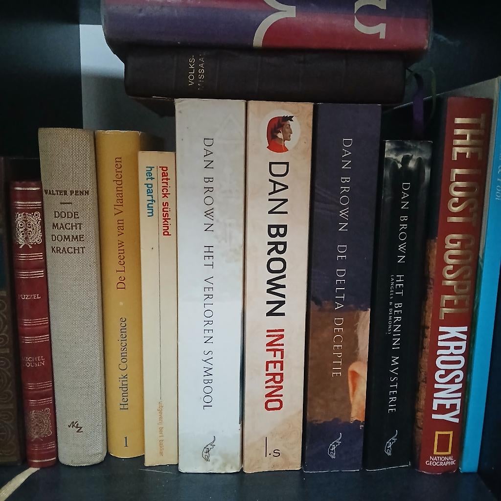 Boekenlot - Dan Brown, Leeuw van Vlaanderen, Krosney, Livres, Romans, Utilisé, Belgique, Enlèvement