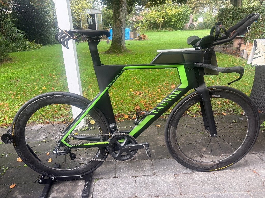 Canyon Speedmax CF SLX 9.0 2018, Fietsen en Brommers, Carbon, Velgrem, Zo goed als nieuw, 57 tot 61 cm