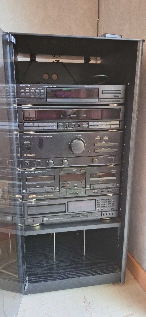 Kenwood M-93 + 2 haut-parleurs + meuble Kenwood, Enlèvement, Double, Kenwood, Commandes tactiles