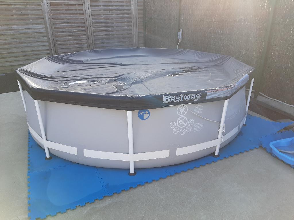 Intex zwembad opbouw 305x76, Tuin en Terras, Zwembaden, Ophalen, Gebruikt, Minder dan 80 cm, Rond