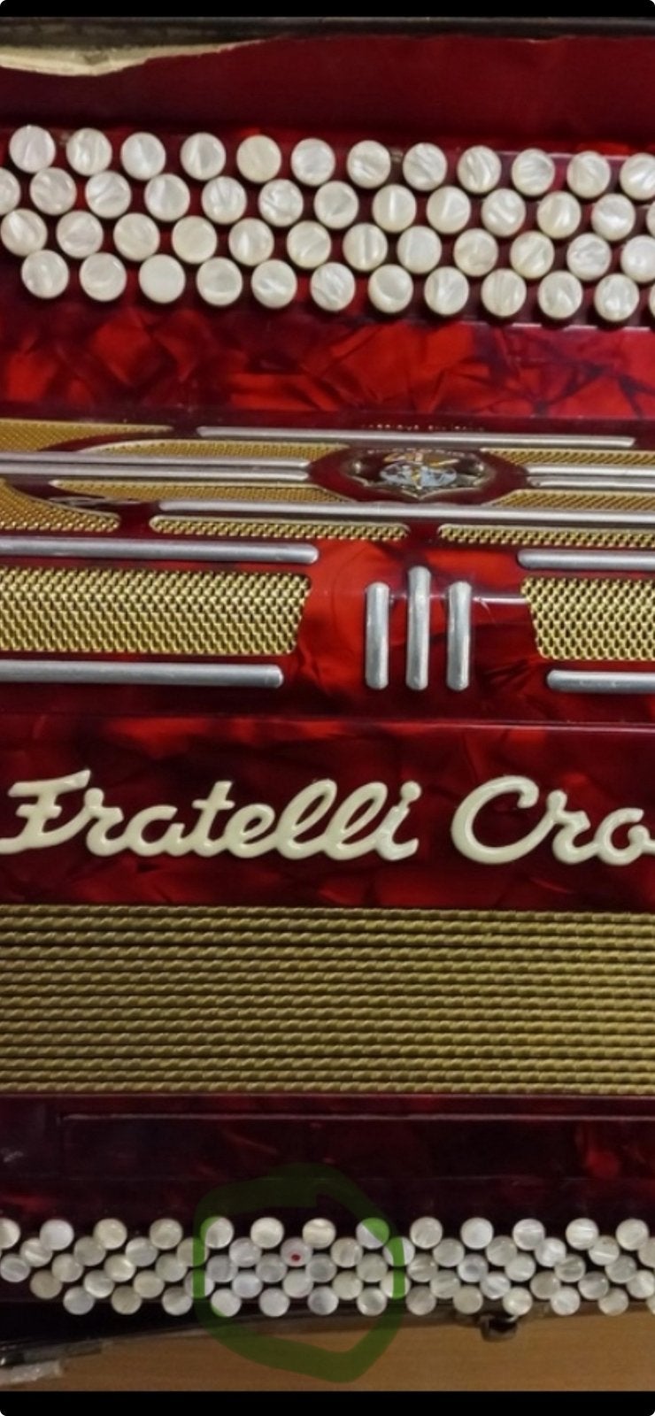 Splendide Accordeon Fratelli Crosio . A voir !, Musique & Instruments, Accordéons, Comme neuf, Accordéon à boutons, 120 basses