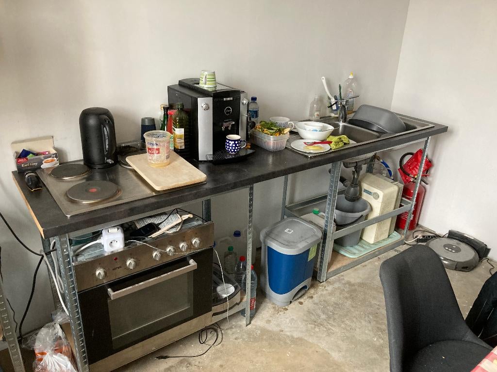 Tijdelijke keuken, Maison & Meubles, Cuisine | Éléments de cuisine, Utilisé, Moins de 100 cm, 200 cm ou plus, 50 à 75 cm, Enlèvement
