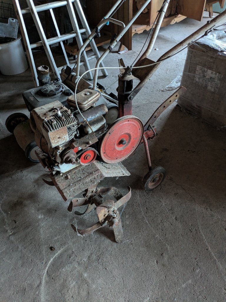 Antieke Ploegmachine, Ophalen, Gebruikt