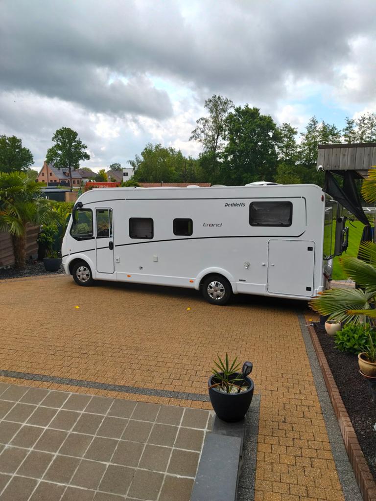 Mobilhome dethleff trend, Caravans en Kamperen, Mobilhomes, Particulier, LPG, Omvormer, TV, Ophalen