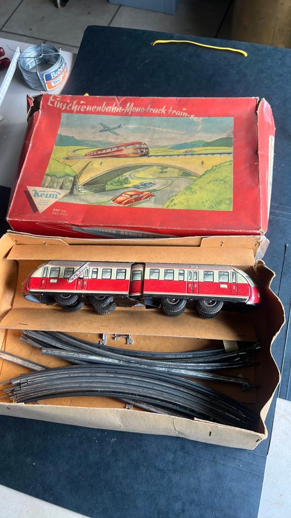 Keim Einschienenbahn-mono track train. Tin Toy, Ophalen of Verzenden, Zo goed als nieuw