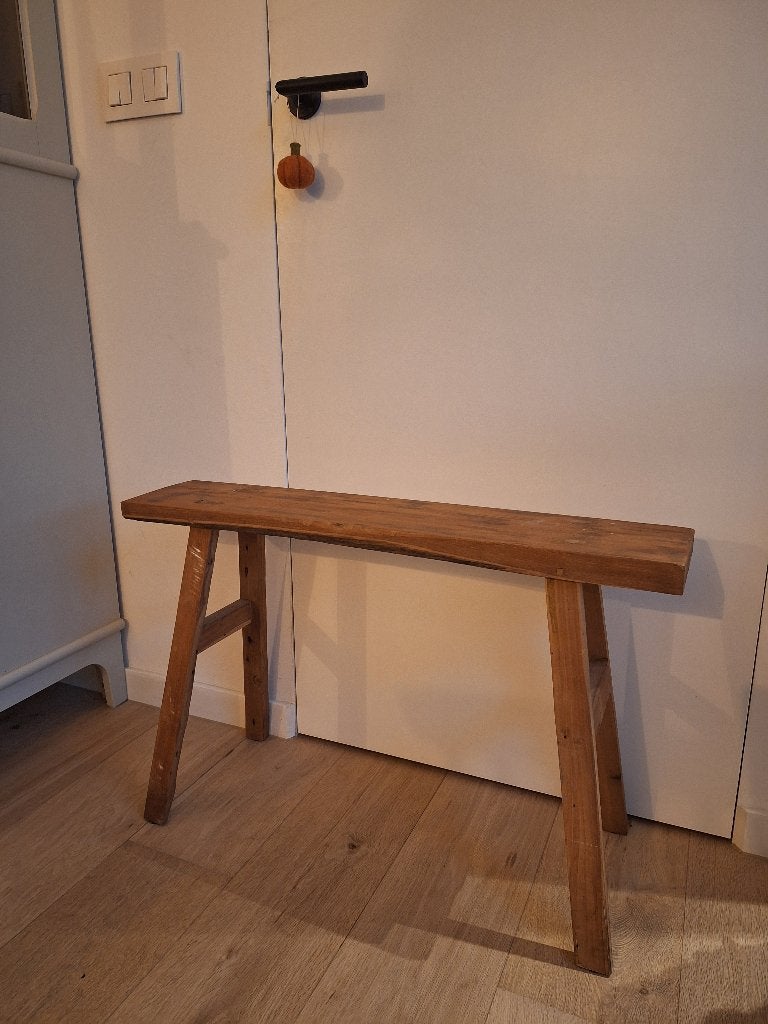 Houten bankje, Huis en Inrichting, Ophalen, Zo goed als nieuw, Hout