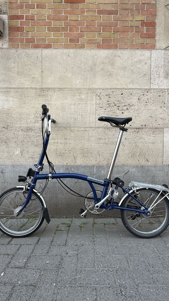 Brompton blue M6R dynamogeluid vol vermogen 6 versnellingen, Ophalen, Brompton, Velgrem, 14 tot 16 inch