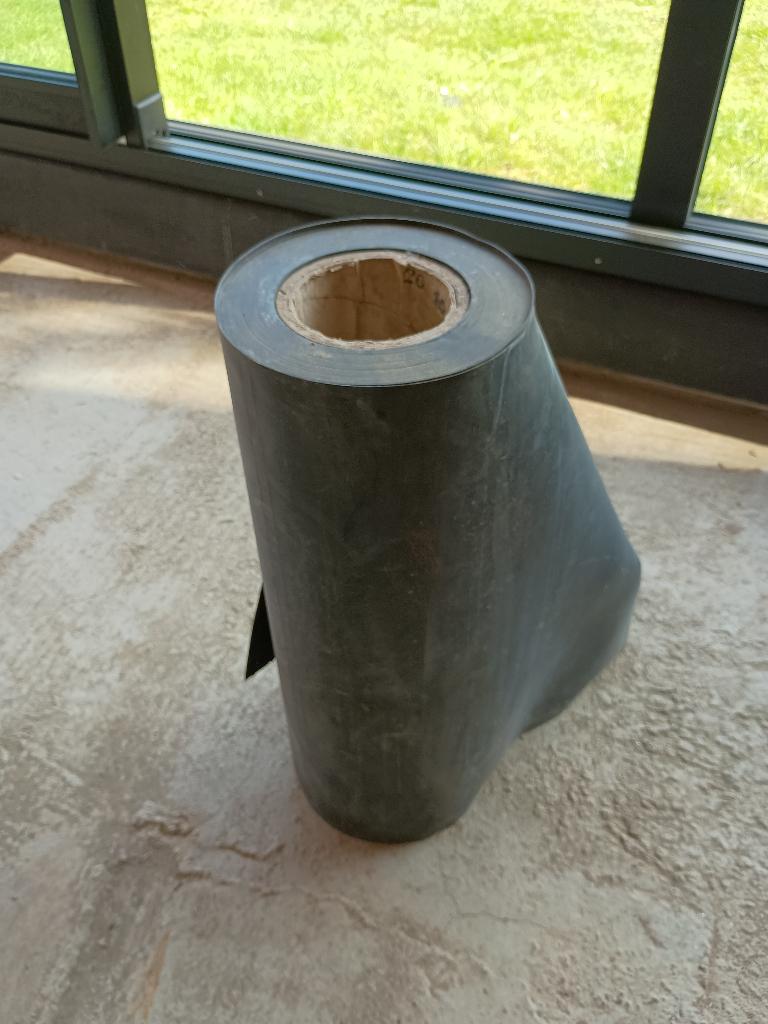 EPDM rol 1mm dik, Ophalen, Overige materialen, 10 tot 15 m², Zwart