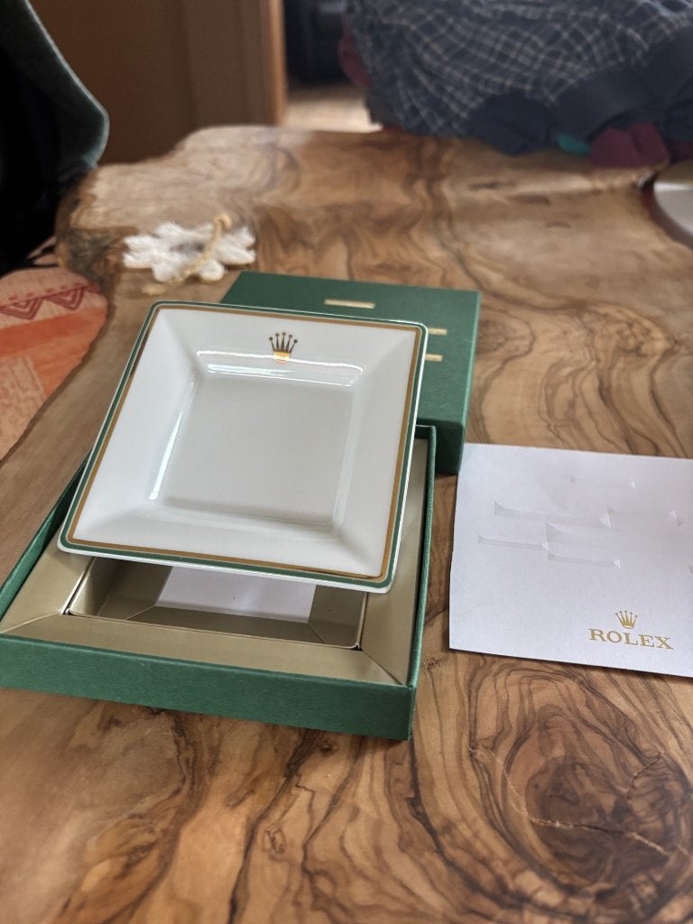 Rolex : Petit vide poche ou cendrier boîte complète présente, Ophalen, Zo goed als nieuw, Gebruiksvoorwerp