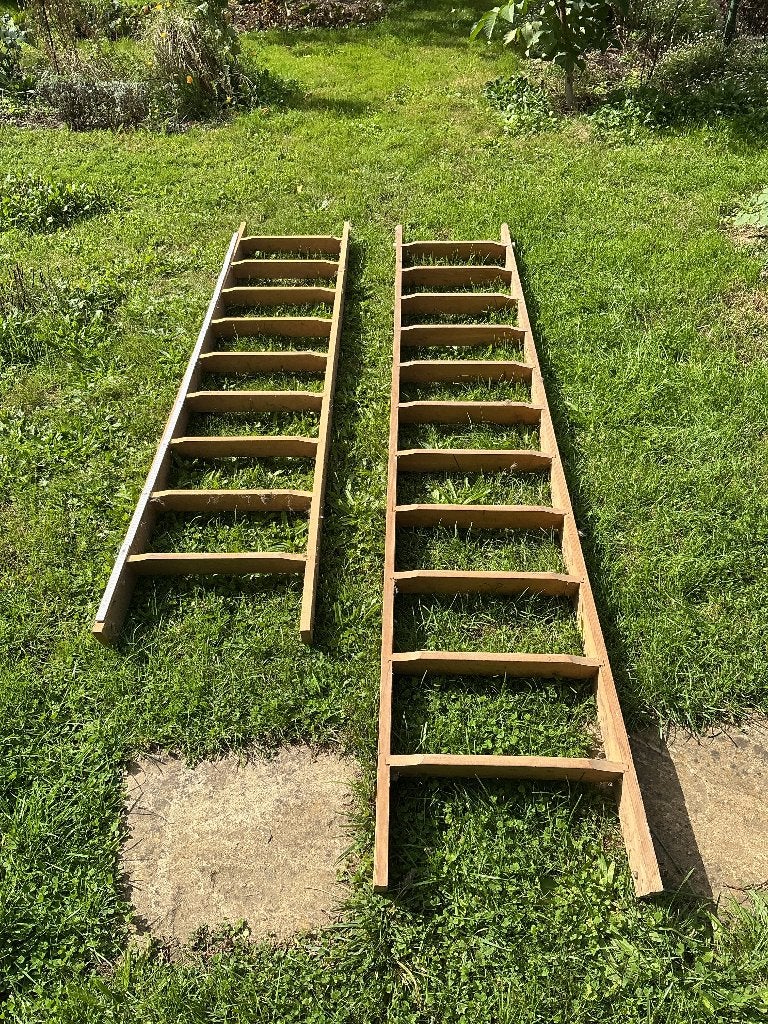 Houten trapladders, Ophalen of Verzenden, Zo goed als nieuw, Trap, 2 tot 4 meter