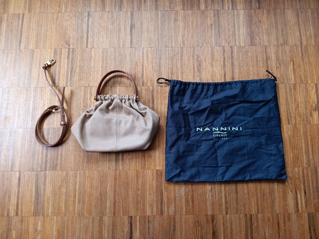 Stijlvolle design handtas Nannini, Handtassen en Accessoires, Tassen | Damestassen, Ophalen of Verzenden, Zo goed als nieuw, Roze