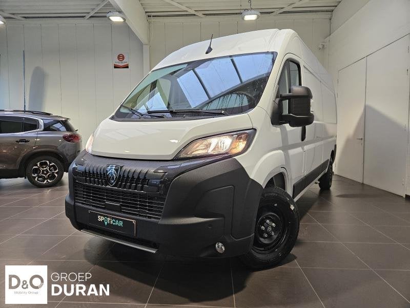 Peugeot Boxer Besloten Bestelwagen L3H2 3.5T Man.6, Auto's, Wit, 140 pk, 103 kW, Te koop