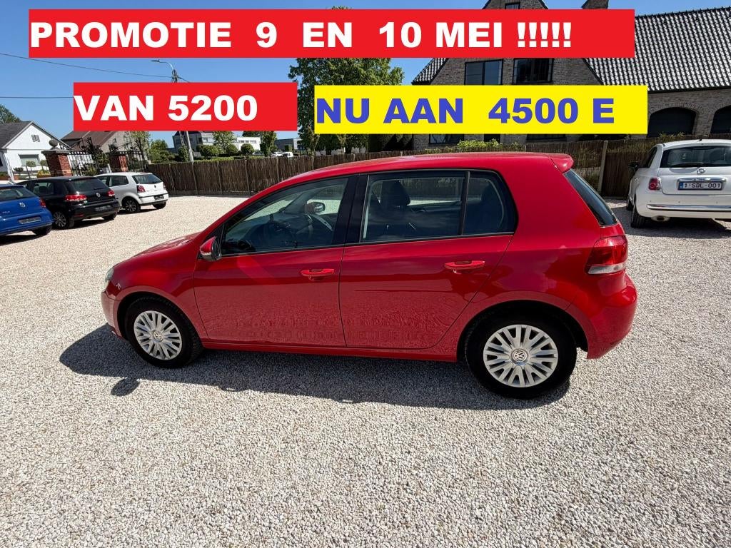 VW GOLF  6  1.4 BENZ.   ( 5 DEURS MET AIRCO ), Auto's, Volkswagen, Euro 5, 5 deurs, 1400 cc, Golf