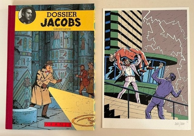 BLAKE EN MORTIMER - DOSSIER JACOBS + EX-LIBRIS + PERSDOSSIER, Enlèvement ou Envoi, Une BD, Comme neuf, Gérard Lenne