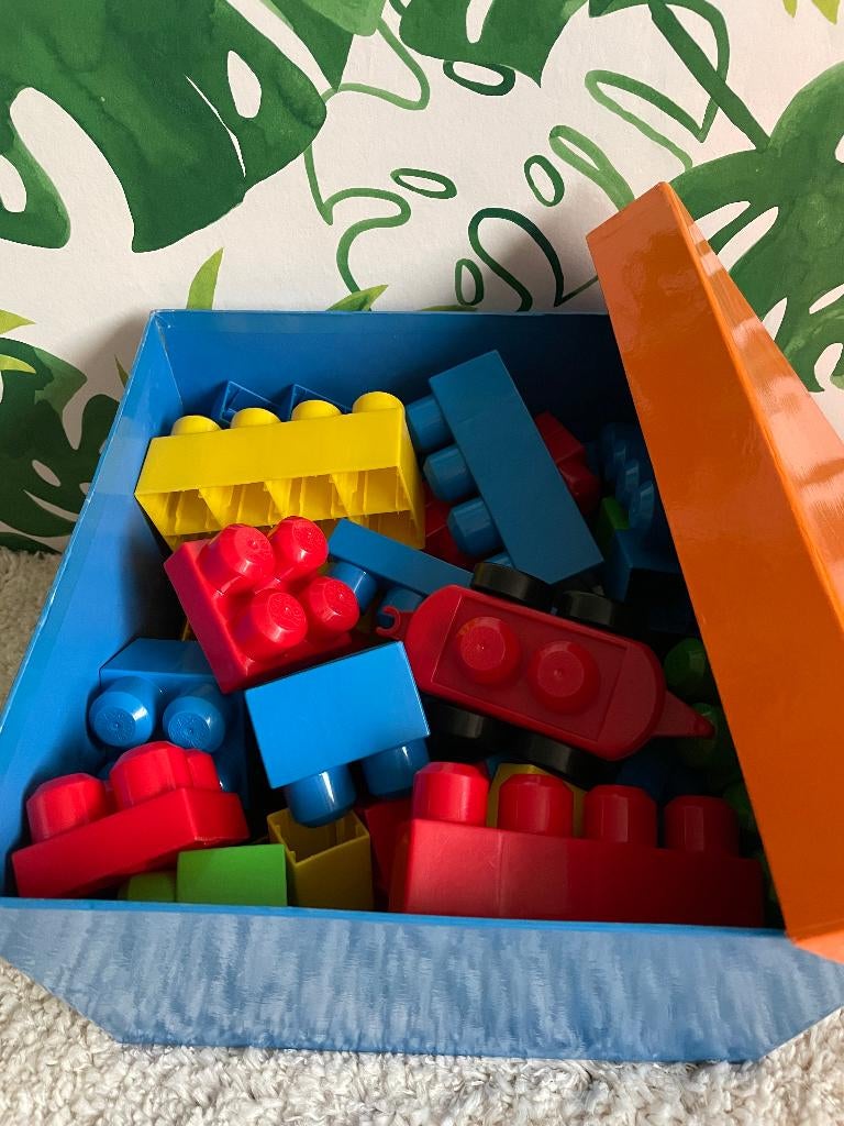 grote box gekleurde bouw blokken, Enfants & Bébés, Jouets | Blocs de construction, Enlèvement ou Envoi, Comme neuf, Megabloks