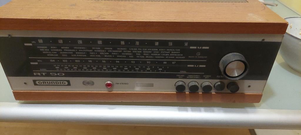 Grundig rt50 receiver, TV, Hi-fi & Vidéo, Télécommandes, Enlèvement, Comme neuf, Originale, Récepteur ou Amplificateur