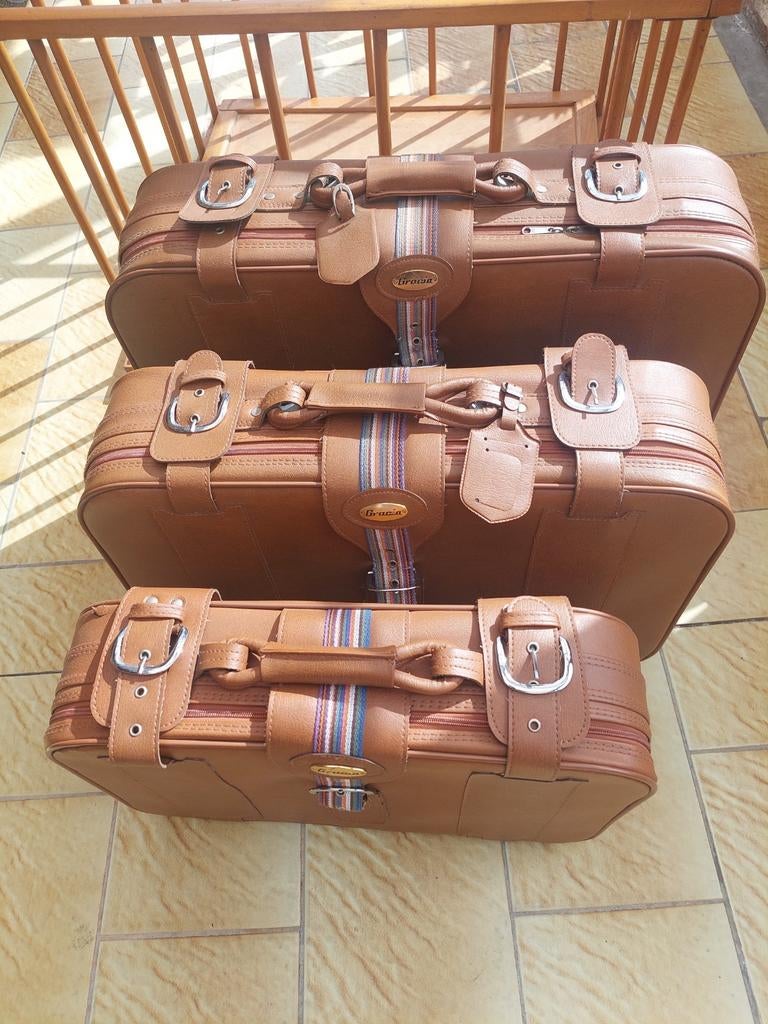 Set van 3 vintage koffers merk GRACIA, Ophalen
