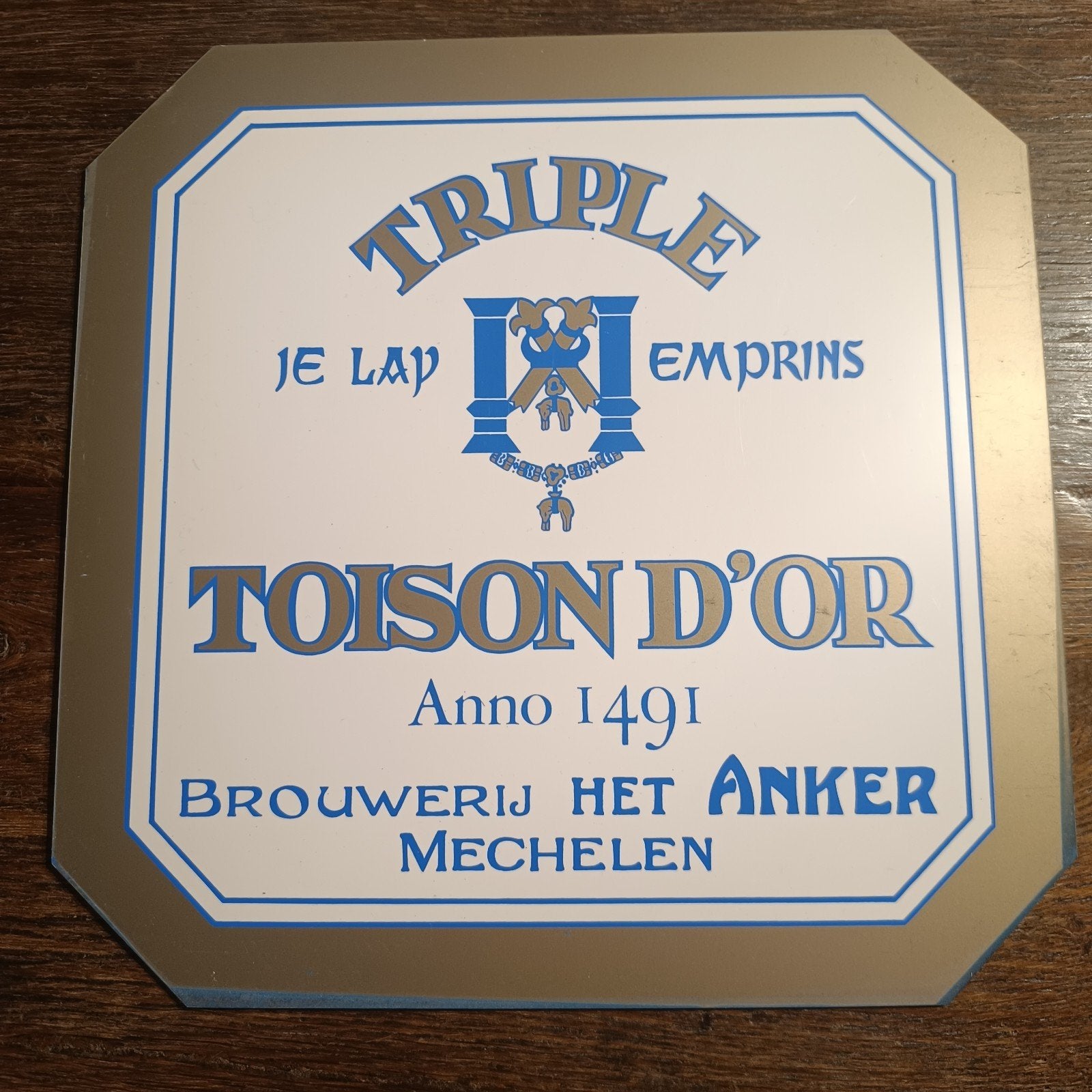 Reklame Bier TRIPLE TOISON D'OR Brouwerij Het Anker Mechelen, Enlèvement ou Envoi