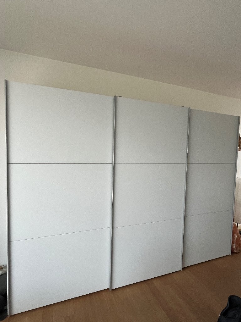 Kleerkast - zelf te demonteren, Huis en Inrichting, Kasten | Kleerkasten, Gebruikt, 200 cm of meer, Glas, 200 cm of meer