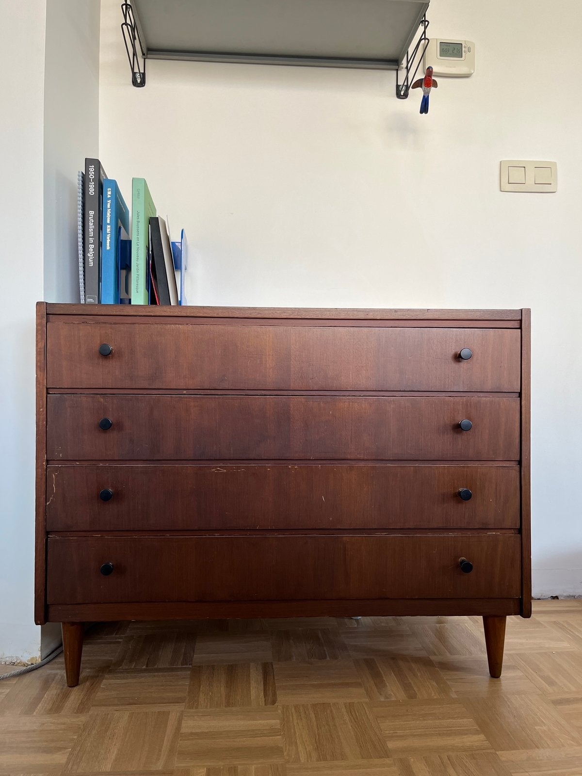 Commode vintage, 3 ou 4 tiroirs, 25 à 50 cm, Moins de 100 cm, Enlèvement