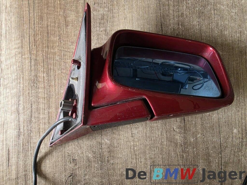 Buitenspiegel rechts rood BMW 5-serie E34 51168181564, Gebruikt, Ophalen of Verzenden, BMW, BMW