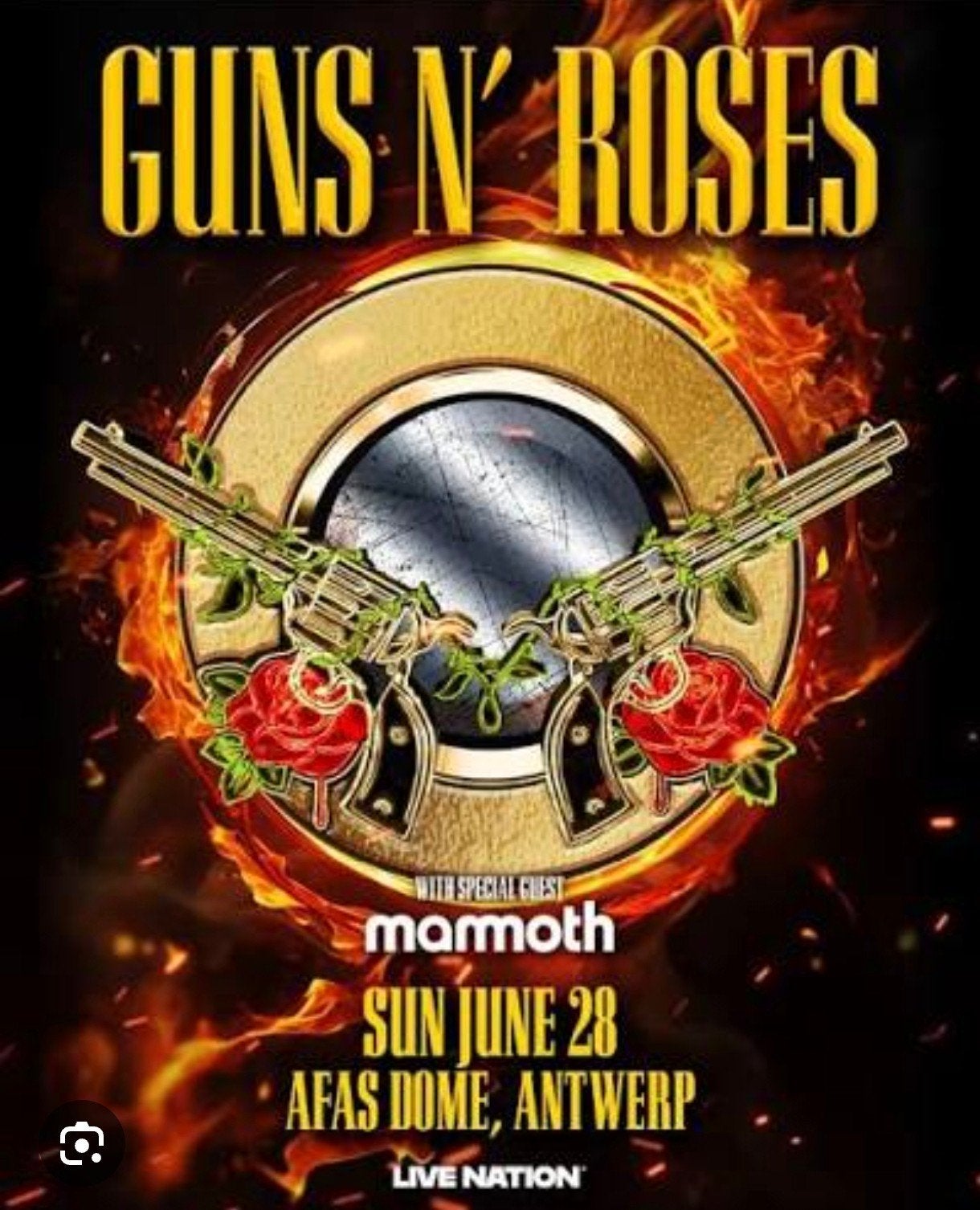 Guns n' Roses 2 places/fosse via lien ticket master, Tickets & Billets, Juin