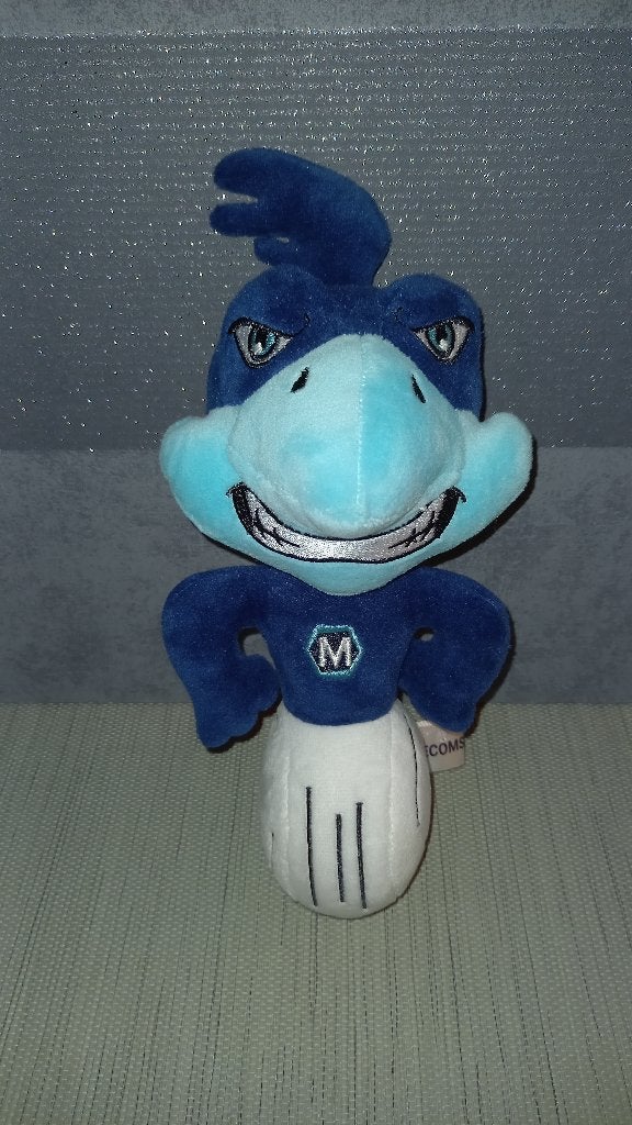 Peluche de Mecom, Enlèvement ou Envoi, Comme neuf, Bleu, Autres types