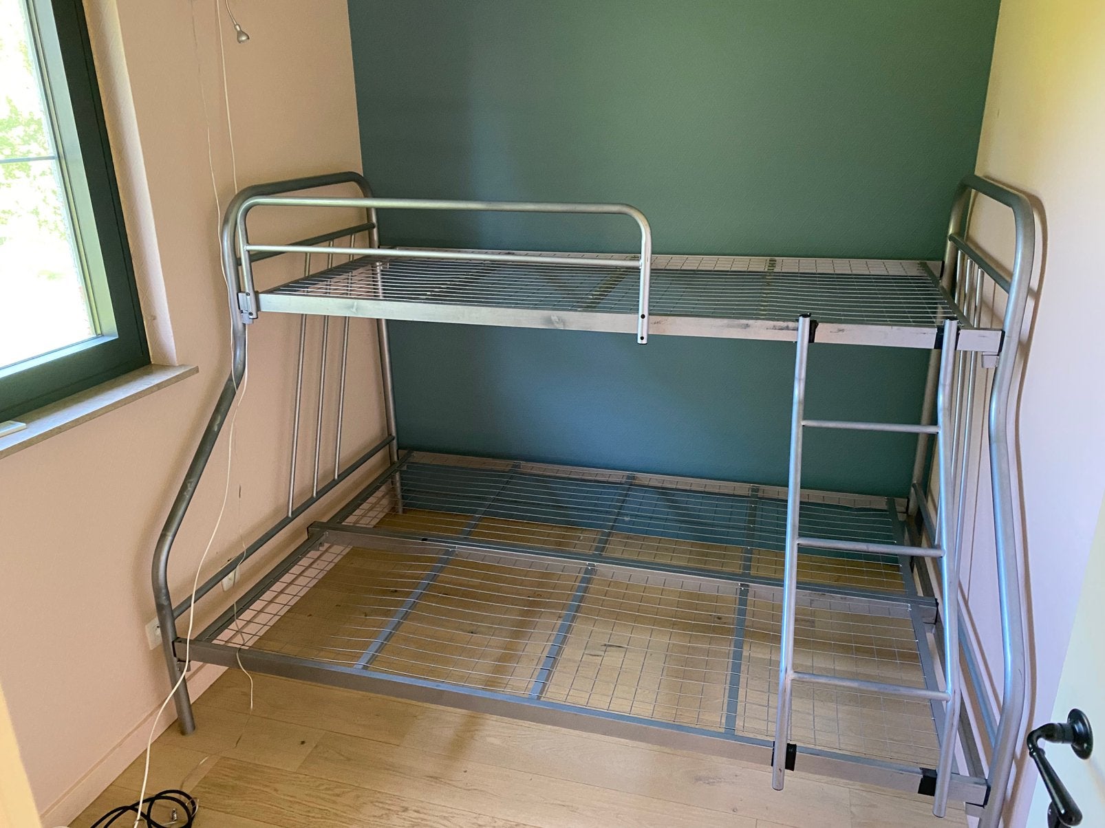 Stapelbed ijzer, Huis en Inrichting, Ophalen, Gebruikt, 160 tot 180 cm, 140 cm