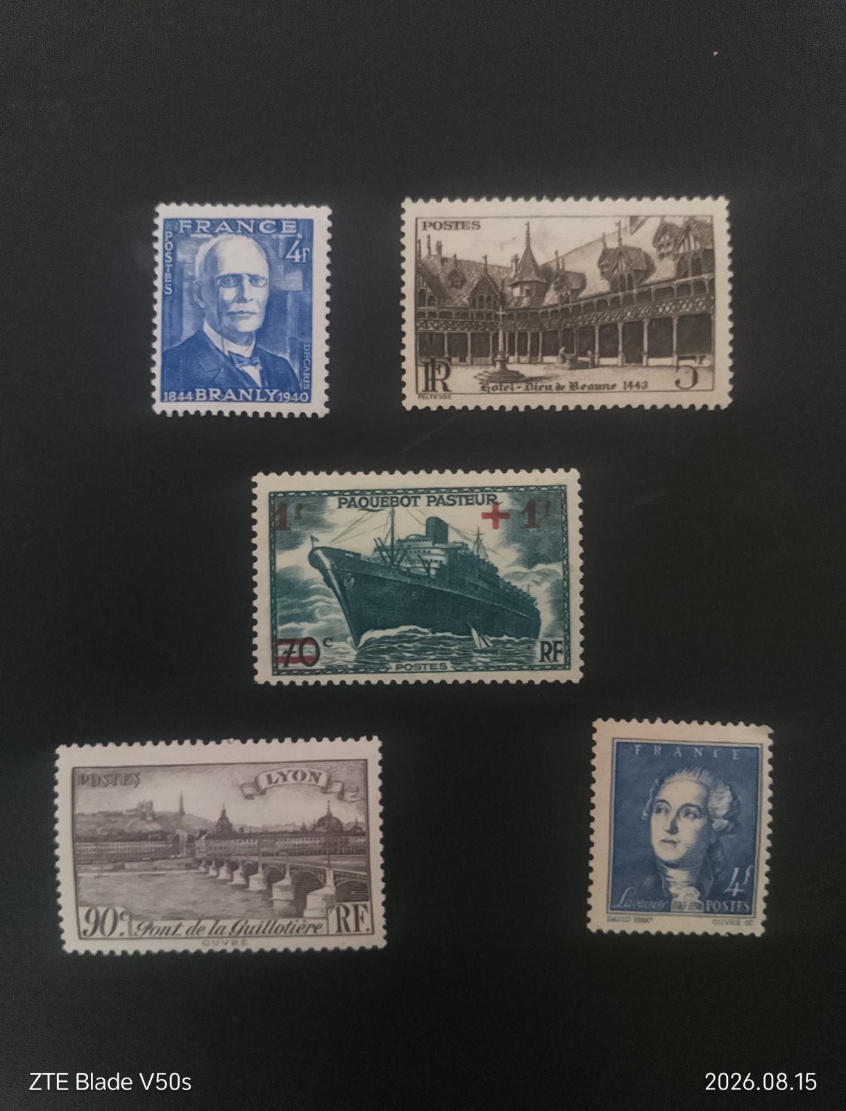 5 postzegels History france, Postzegels en Munten, Postzegels | Europa | Spanje, Ophalen of Verzenden