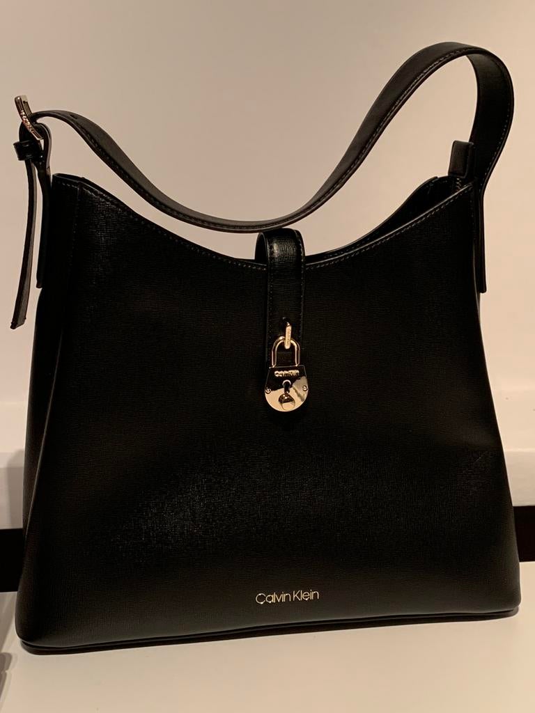 NEUF - calvin klein - sac a main, Ophalen of Verzenden, Nieuw, Zwart