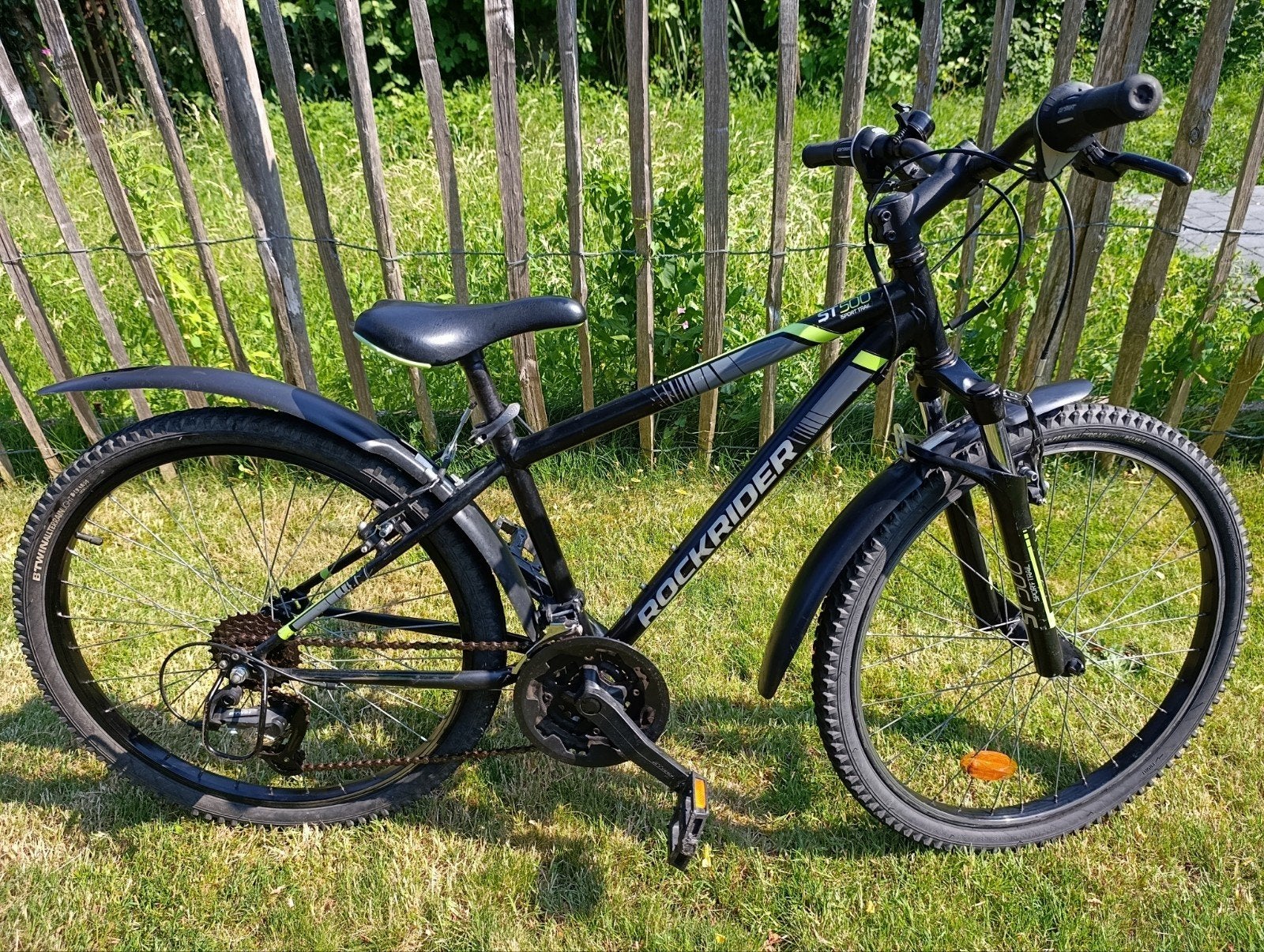 Rockrider ST 500 24 inch mountainbike voor kinderen, Velgrem, Versnellingen, Décathlon, Gebruikt