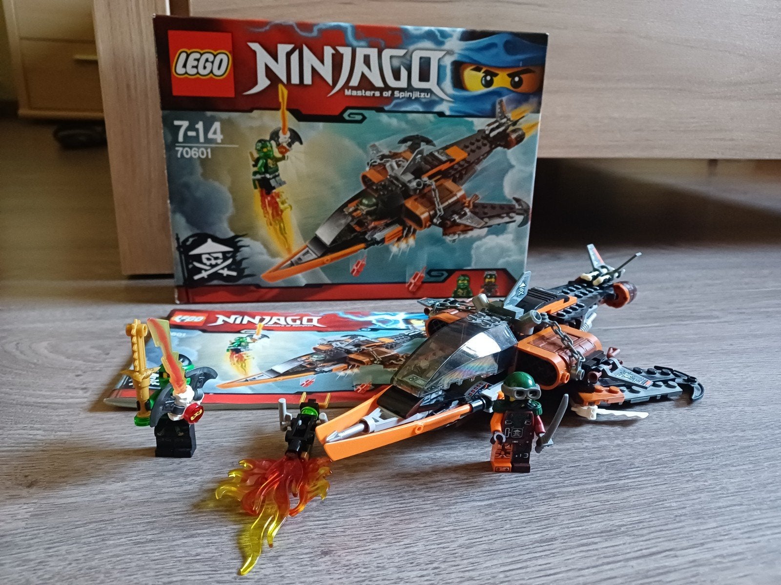 Lego ninjago 70601 met doos, Lego, Ophalen of Verzenden, Zo goed als nieuw, Inclusief instructies