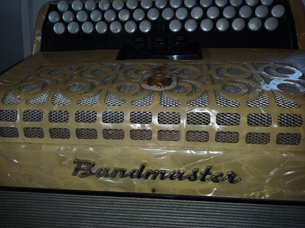 ancien accordeon a touches tbe, Musique & Instruments, Enlèvement, Utilisé, Avec bretelles
