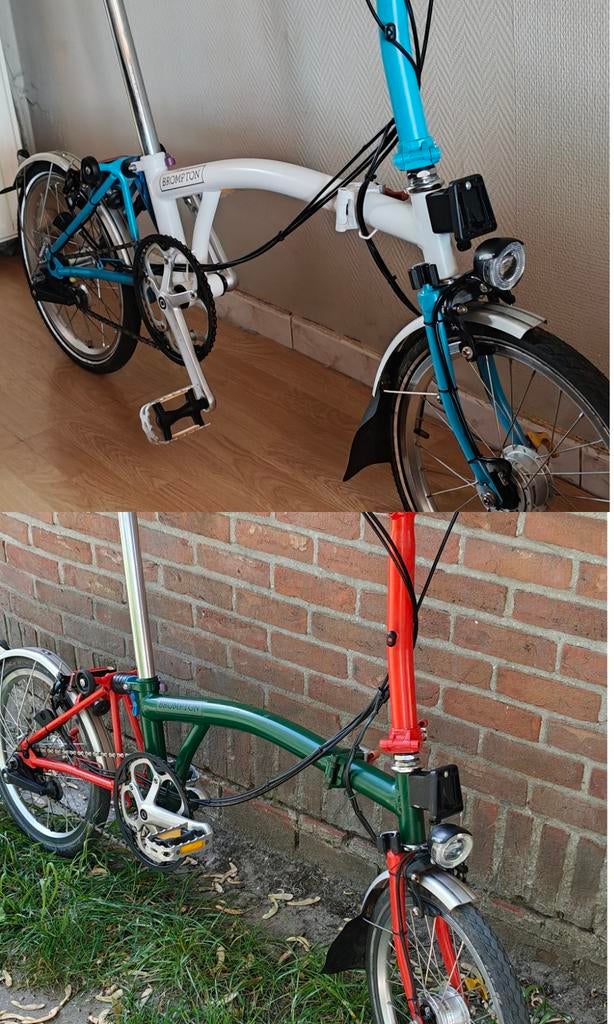 Vouwfiets - Plooifiets 2 Brompton M3L - M3L, Fietsen en Brommers, Ophalen, Brompton, Versnellingen