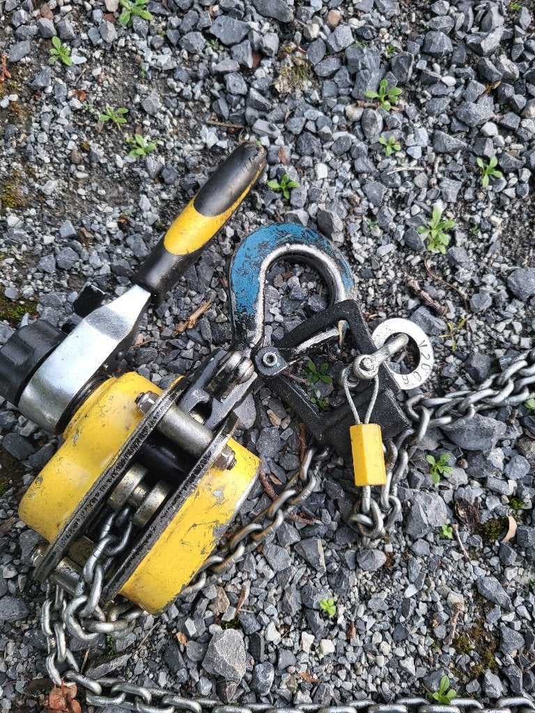 Hefboomtakel, Ophalen, Gebruikt, Handmatig